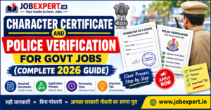 Character Certificate and Police Verification